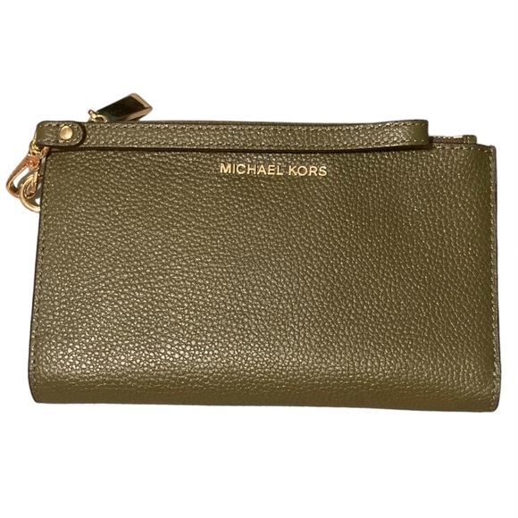 Michael Kors Handbags - Traded* Like New! Michael Kors Olive Green Wristlet